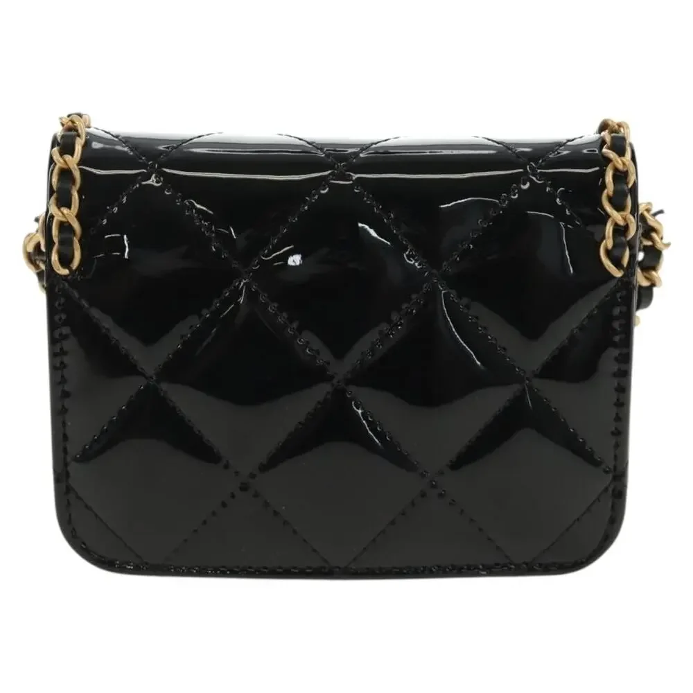 Chanel Matelasse Chain Shoulder Bag Black